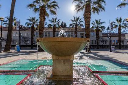 Campus fountain