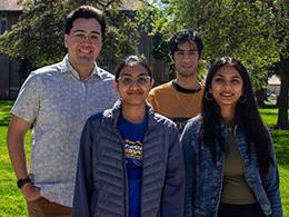 group shot of student team